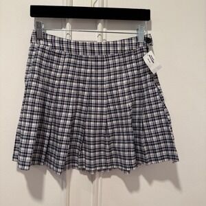 Full Tilt Plaid Pleated Skirt Size‎ S NWT